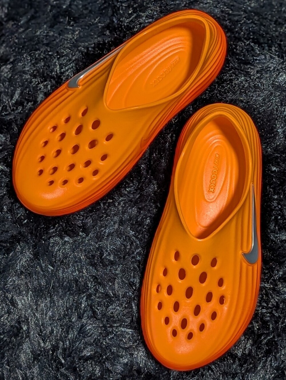 ​Nike ReactX Rejuven8 Gradient Orange Slip-On Recovery Clogs